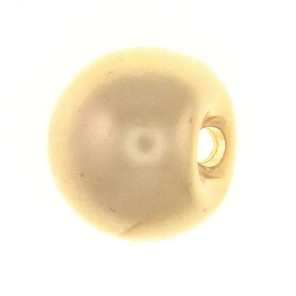 Perlenknopf satiniert Gold – Kunststoffknopf BL-1