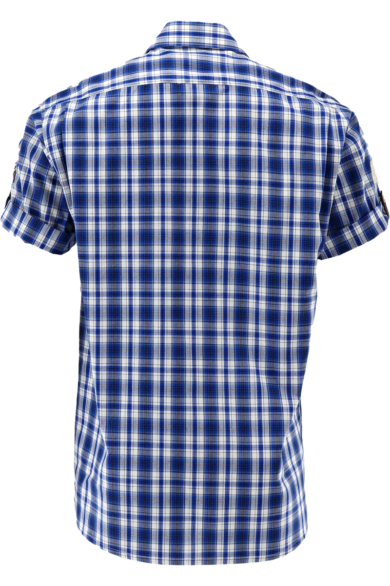 Herren Trachtenhemd Kurzarm kariert Regular Fit