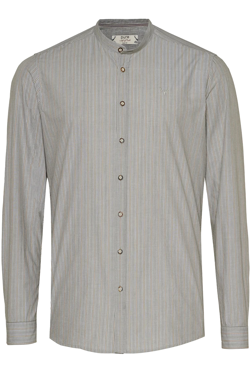 Herren Trachtenhemd gestreift Slim Fit