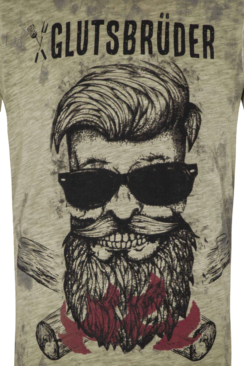 Herren Trachten-T-Shirt 'Glutsbrüder'