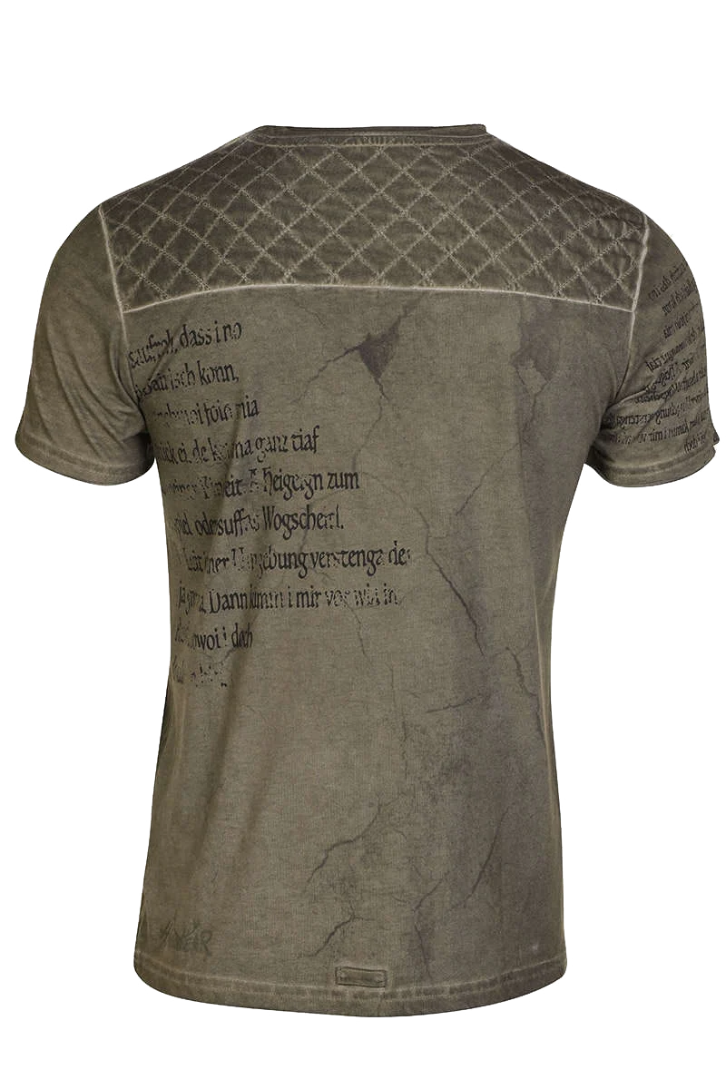 Herren Trachten T-Shirt V-Ausschnitt 'Alpen Rebellen'