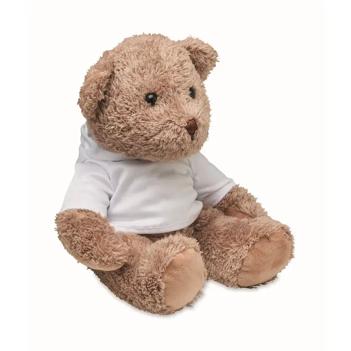 Kapuzen-Bär JOHN - in strahlendem Weiß - Ein cooler Kumpel für lässige Kuschelabenteuer