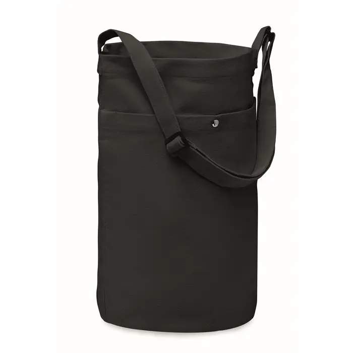 Moderner Canvas Shopper - Schwarz