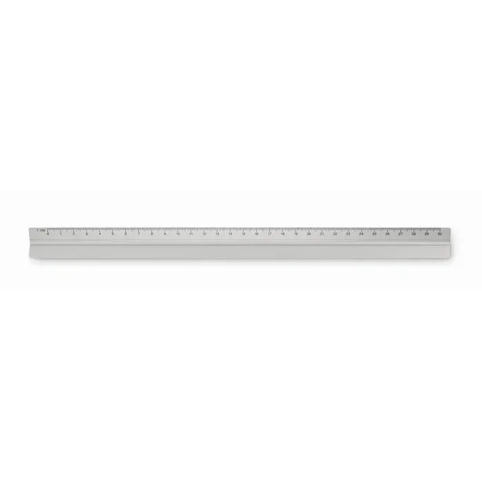 Mattsilbernes TRIA Dreikantlineal aus Aluminium, 30 cm – Präzises Messwerkzeug
