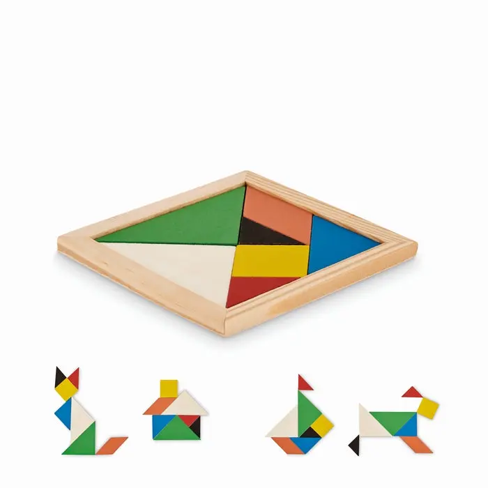 Tangram-Puzzle Holz TANGRAM - Holz: Kreatives Legespiel für knifflige Denkaufgaben
