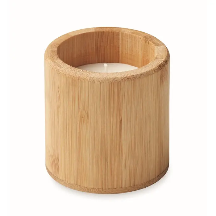 Duftkerze mit Holzhalter 160 g GIZA: Natürliche Eleganz für eine entspannte Atmosphäre
