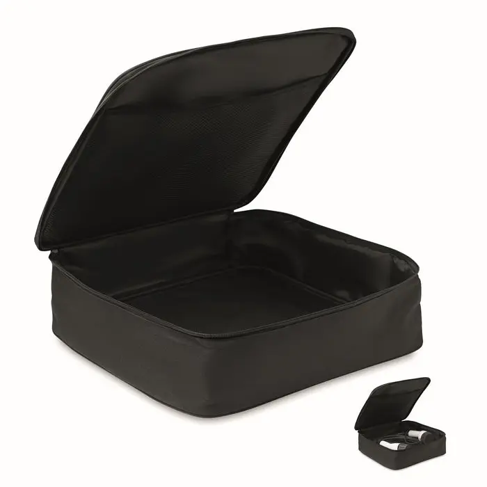 CABAG 600D RPET Ladekabel-Tasche - Tiefschwarz