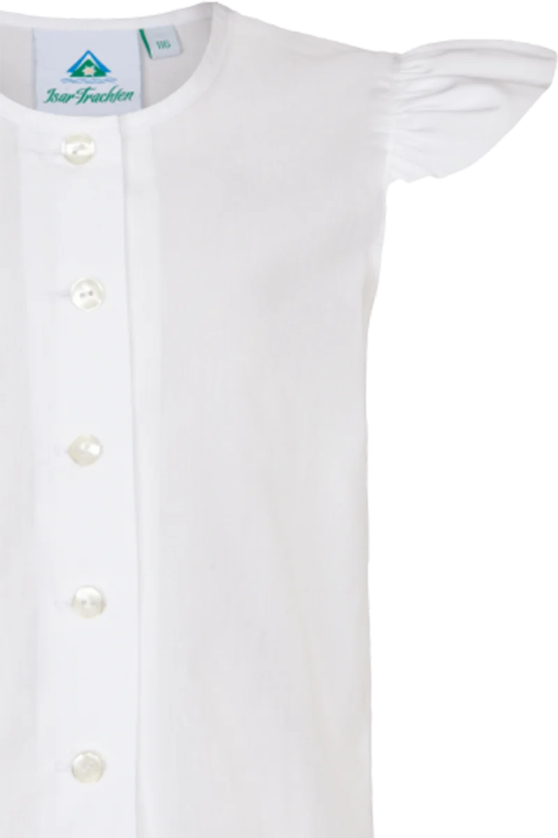 Kinder Dirndlbluse Trachtenbluse mit Flügelarm