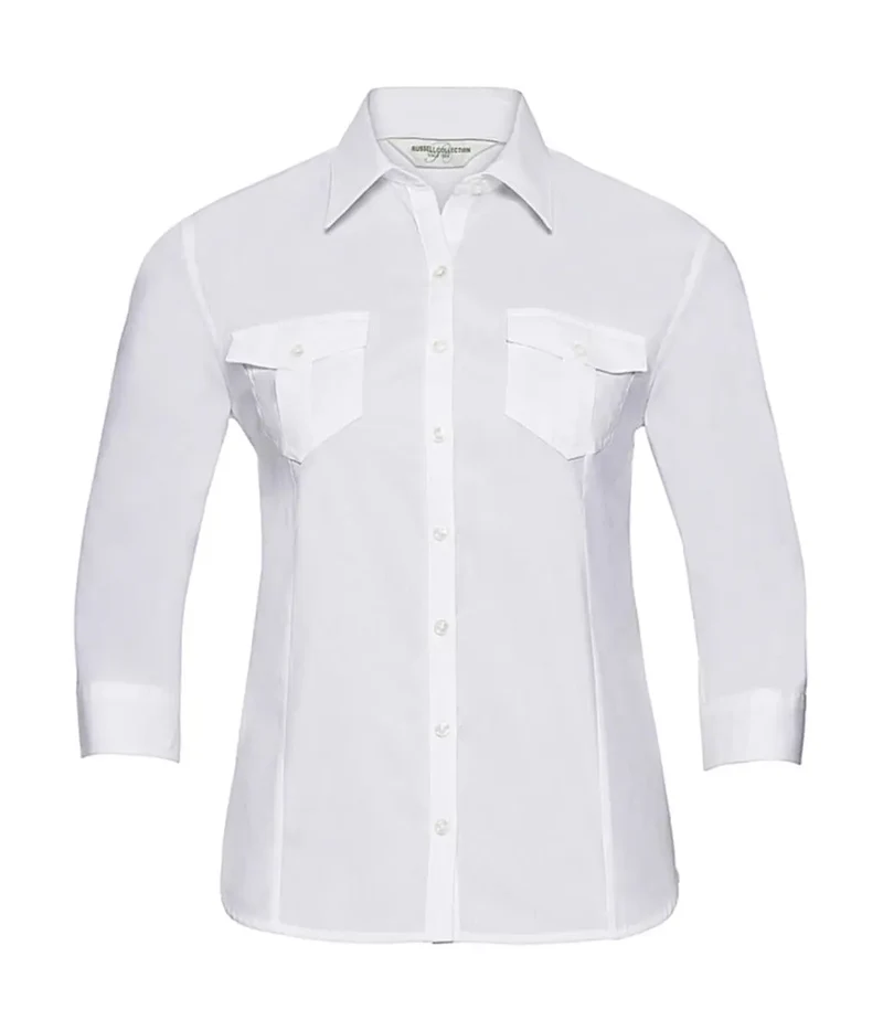 Damen Blusen-Shirt mit 3/4-Rollärmeln
