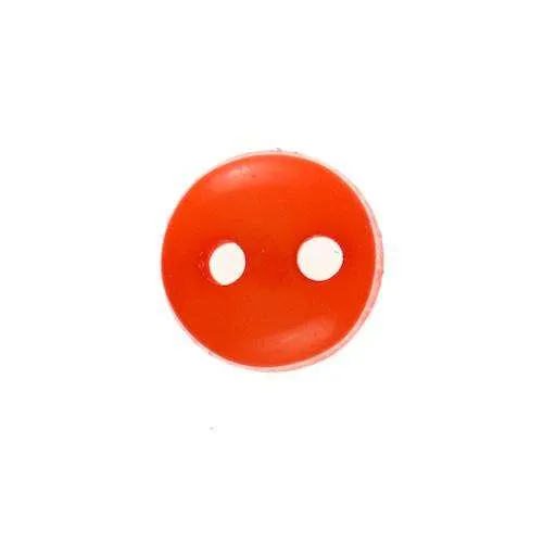 Kinderknopf Puppenkleidung Orange – Kunststoffknopf KP-009