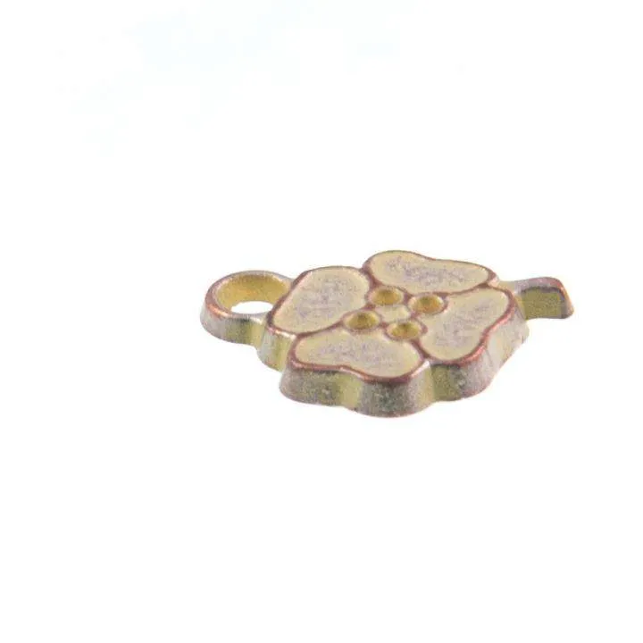Anhänger Kleeblatt Gold- & Silberfarben – Metall AN-38