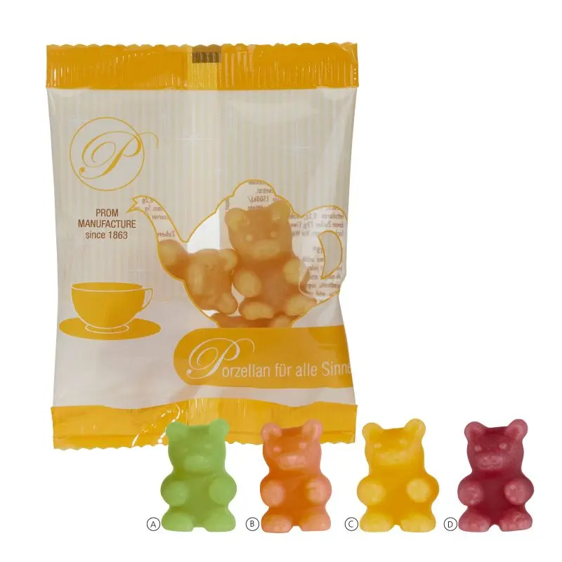 Tee-Bären im klassischen Tütchen: Bedruckt & Lecker, ideal für Tee-Fans
