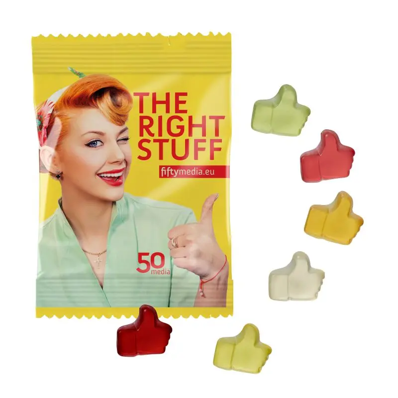 Standard Fruchtgummi 10g in bedruckter Tüte – Klassisch lecker