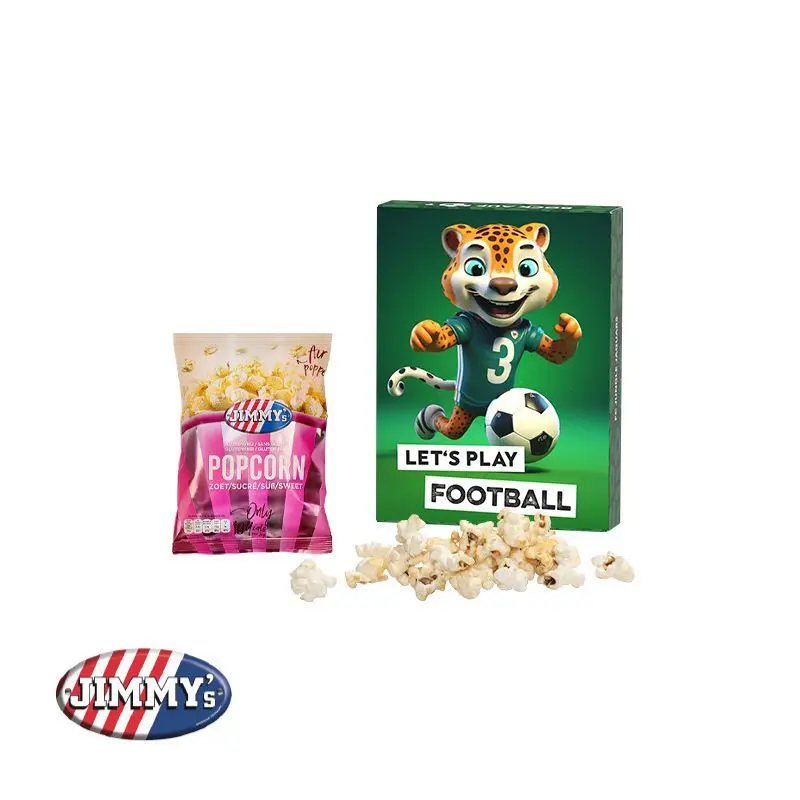 Klappschachtel JIMMY’s Popcorn Süß – Praktische Verpackung für Naschkatzen