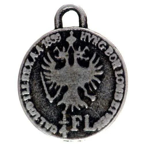 Anhänger Münze Silberfarben – Metallanhänger TA-24