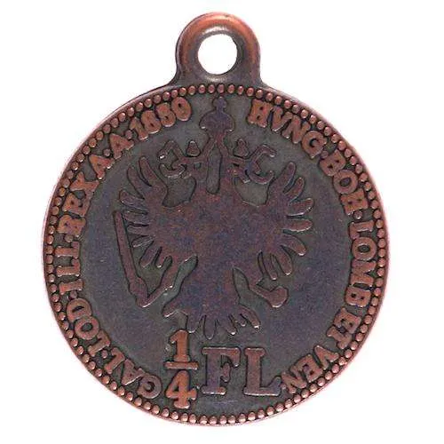 Trachten Anhänger Münze Kupferfarben – Metallanhänger TA-24
