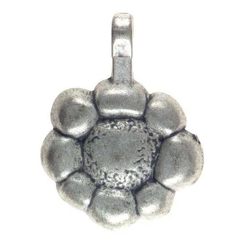 Trachtenanhänger Blüte Silberfarben – Metallanhänger TA-13