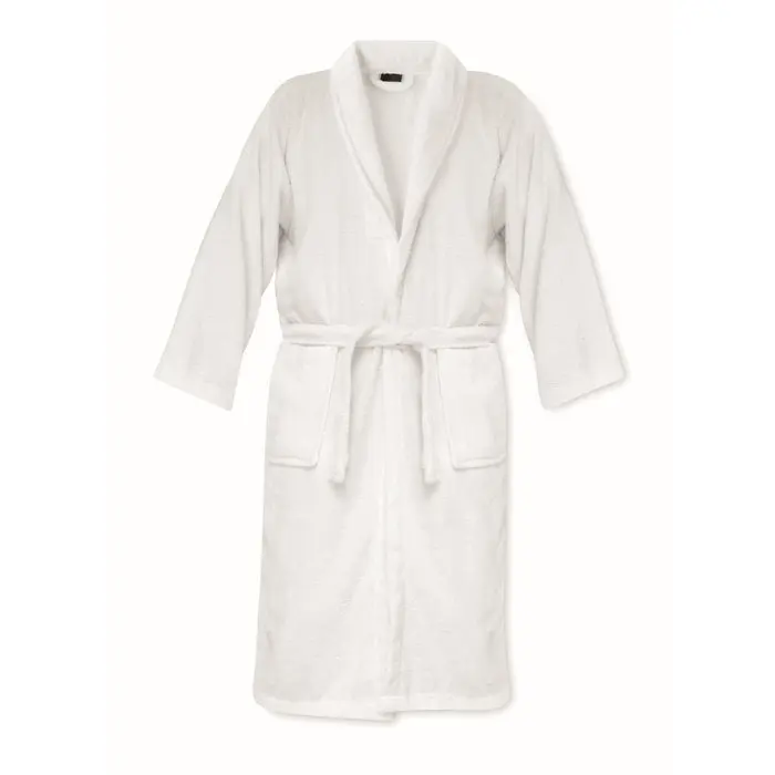 Bademantel Org Cotton XL/XXL ONZAI LARGE - Weiß: Weich, Saugfähig, Luxuriös
