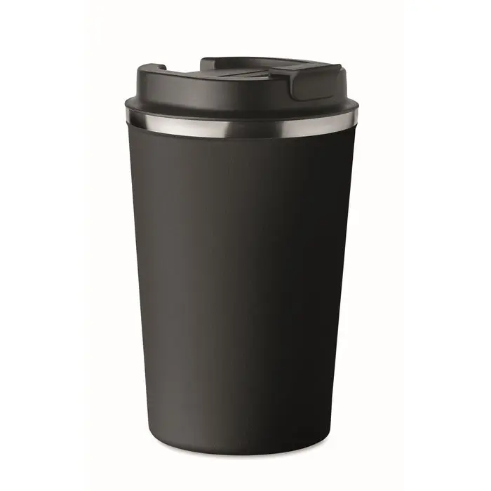 BRACE 350 ml Isolierbecher, Doppelwandig - Schwarz