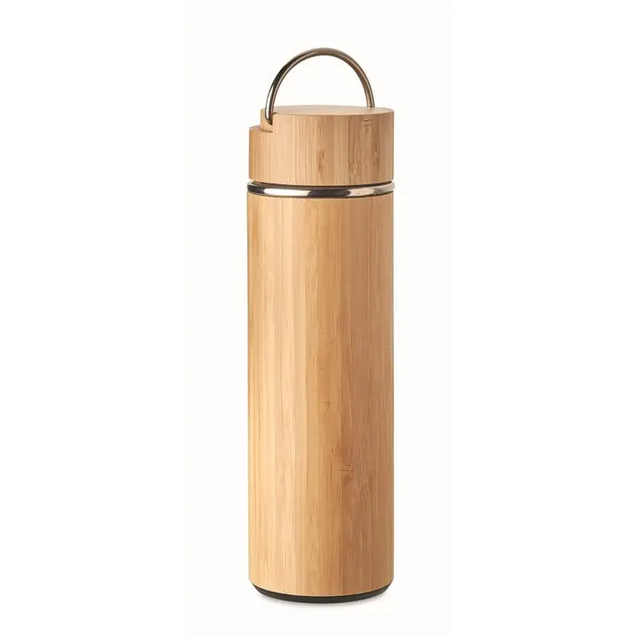 Isolierflasche 400 ml TAMPERE – Stilvolle Thermoflasche in Holzoptik