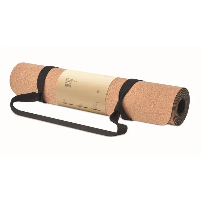 SAVASANA Kork Yogamatte, Beige, Umweltfreundlich & Rutschfest