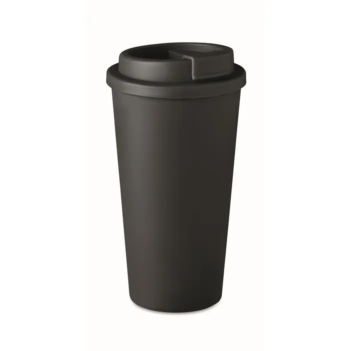 TUESDAY 475 ml Doppelwandiger Thermo-Becher, Schwarz