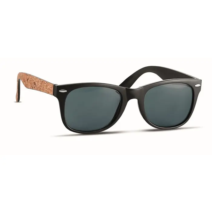 Schwarze PALOMA Sonnenbrille aus Kork - Elegant, Leicht, UV-Schutz