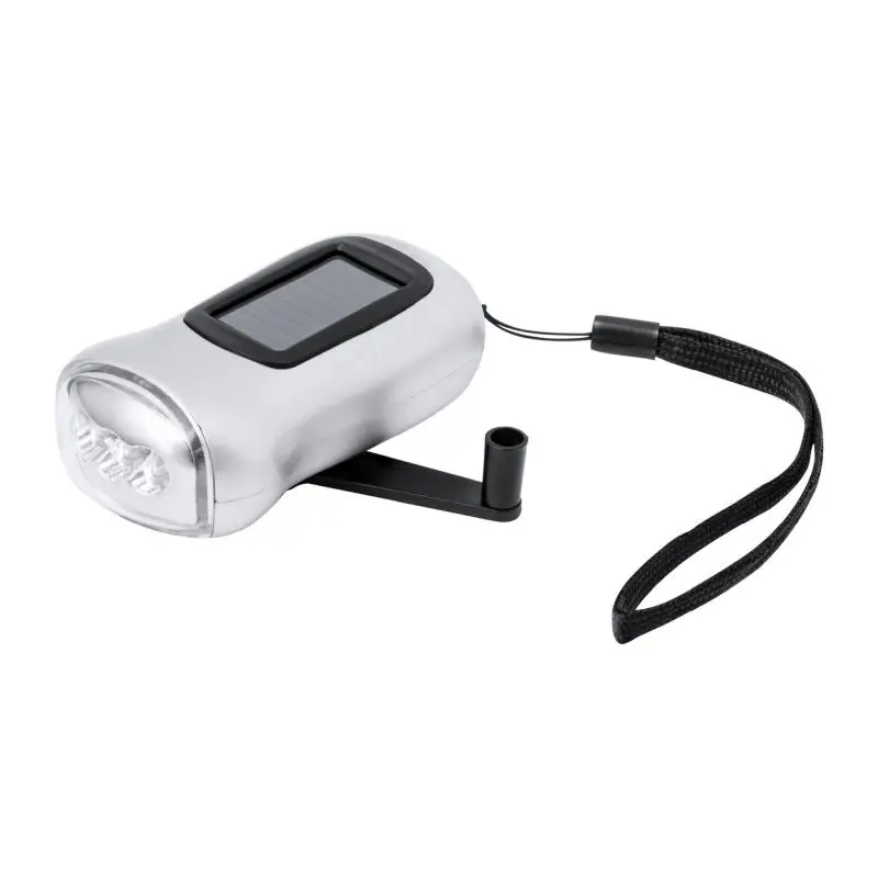 Rogla Taschenlampe mit doppelter Stromversorgung - Silber, vielseitig und leistungsstark