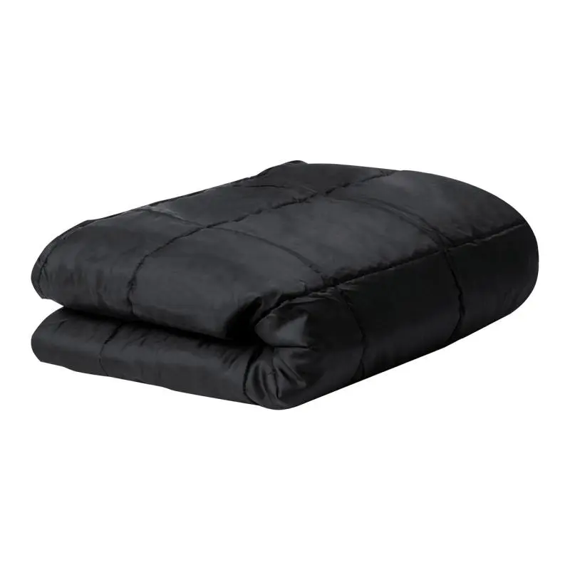 Schwarze Barea RPET Picknickdecke – Umweltfreundlich & Robust