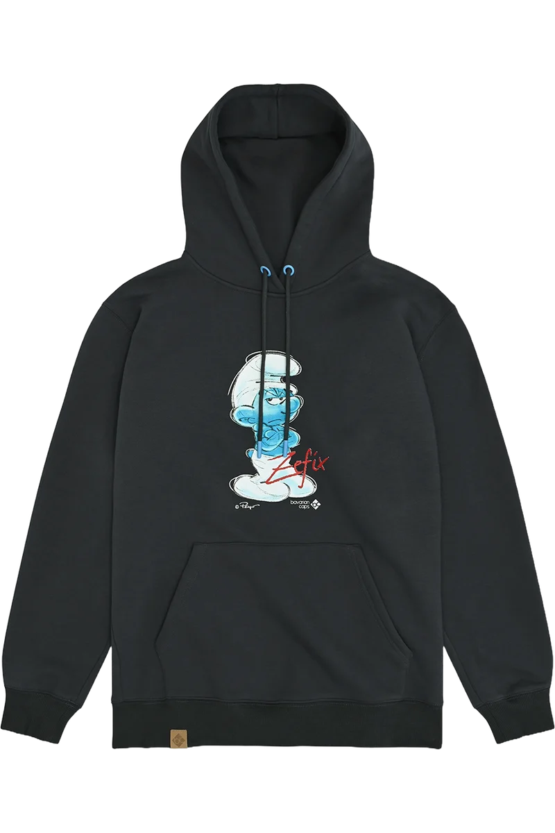 Herren Hoodie mit Schlumpf-Aufdruck Zefix