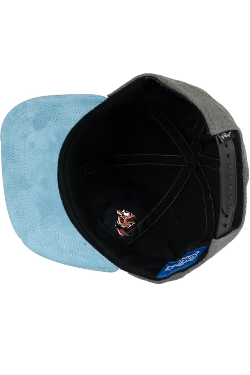 Kinder Snapback-Cap mit Schlumpf-Stickerei
