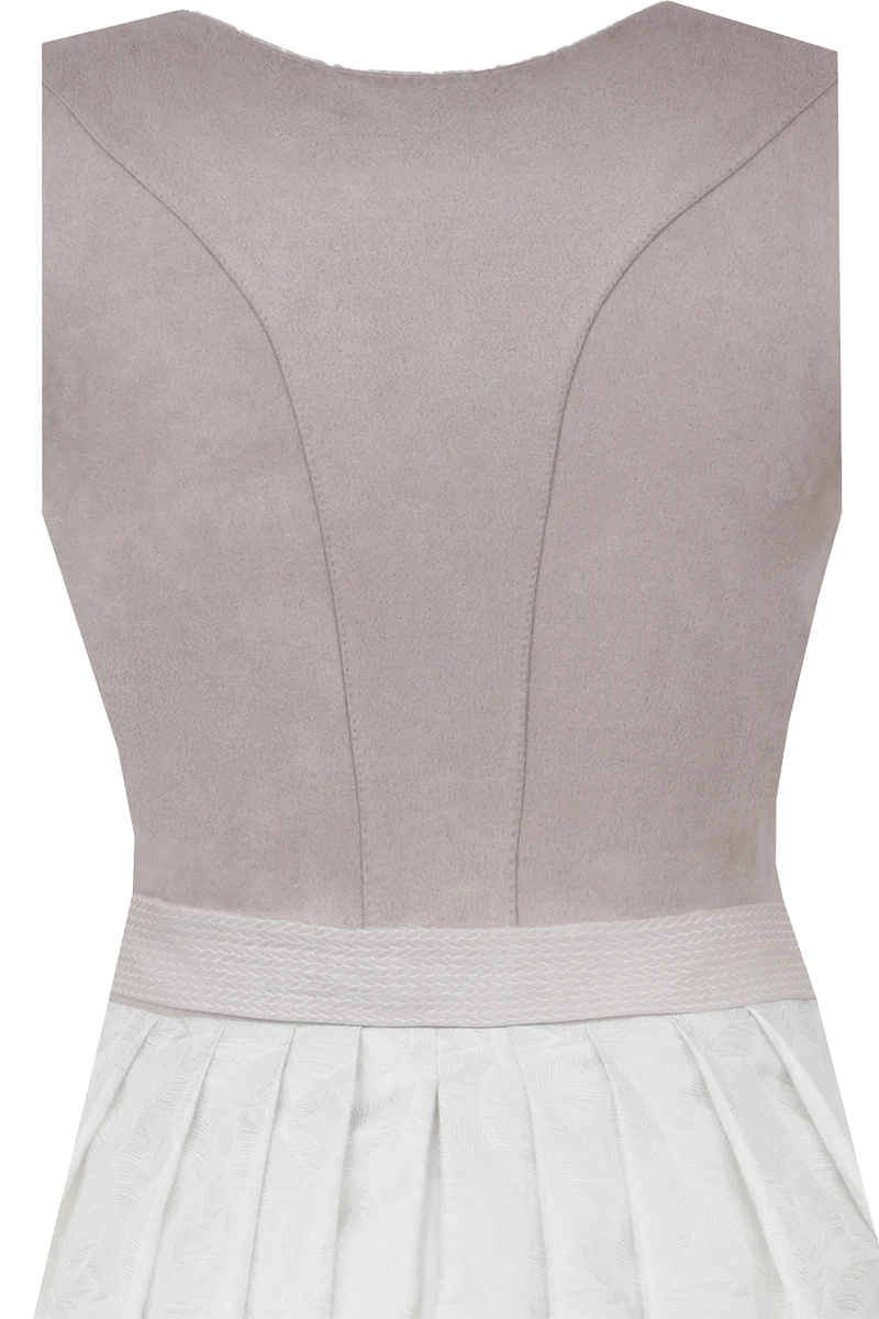 Midi-Dirndl PIDING/70 taupe von Marjo - mit Veloursoberteil
