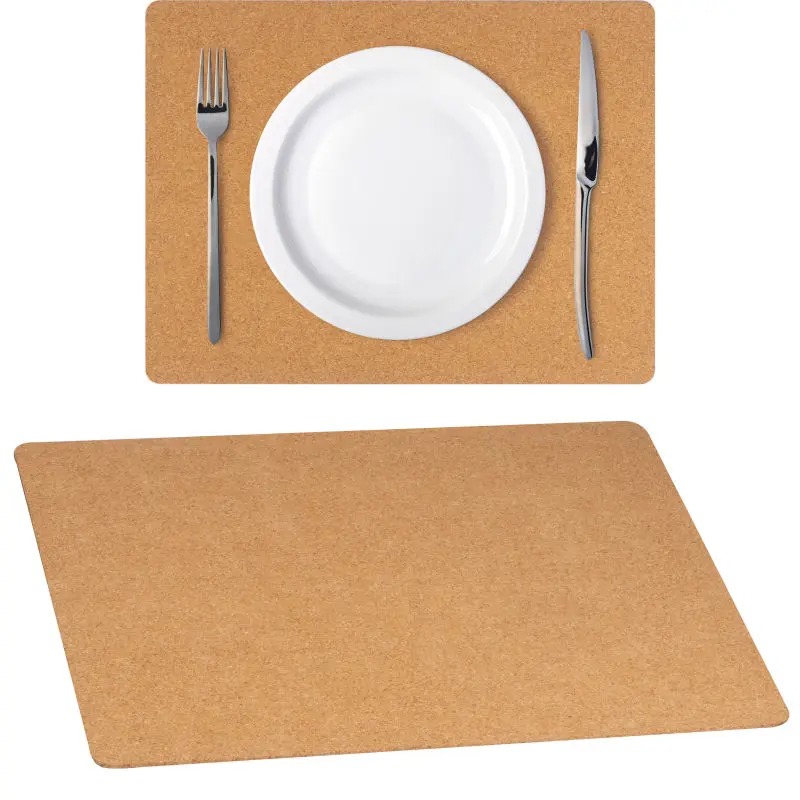 Beige Kork Tischunterlage - Ökologisch & Stilvoll für jeden Tisch