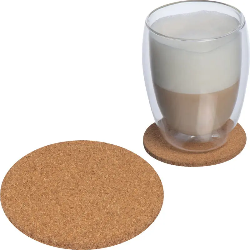 Beige Korkuntersetzer - Schützend & Natürlich für Heim und Büro