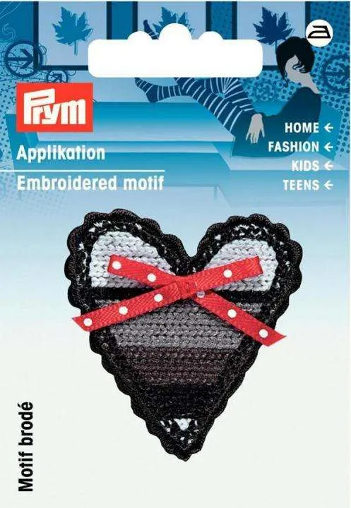 Applikation Herz Bunt – Stoff AP-924262