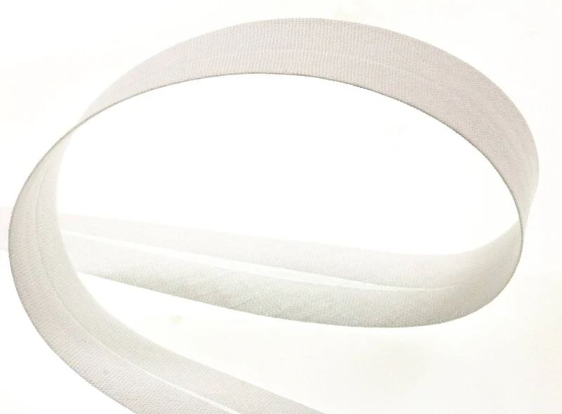 Schrägband zum Einfassen Weiß gefalzt – Baumwollband B-2