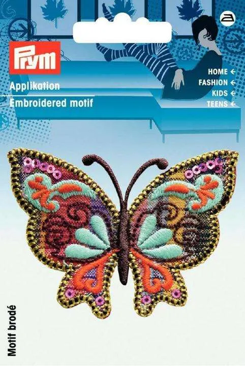 Applikation Schmetterling Bunt – Stoff AP-926384