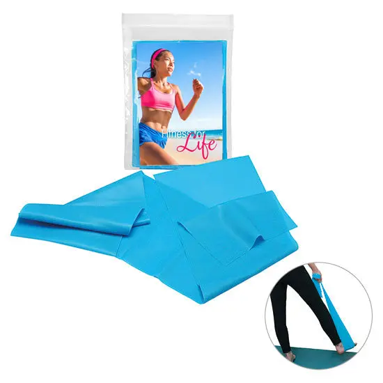 Gymnastik- und Fitnessband mit Einleger in Blau – Effektives Training mit Anleitung