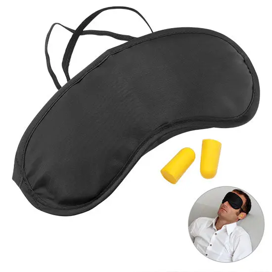 Schwarz-Gelbes Schlafmasken-Set – Optimaler Komfort & Dunkelheit