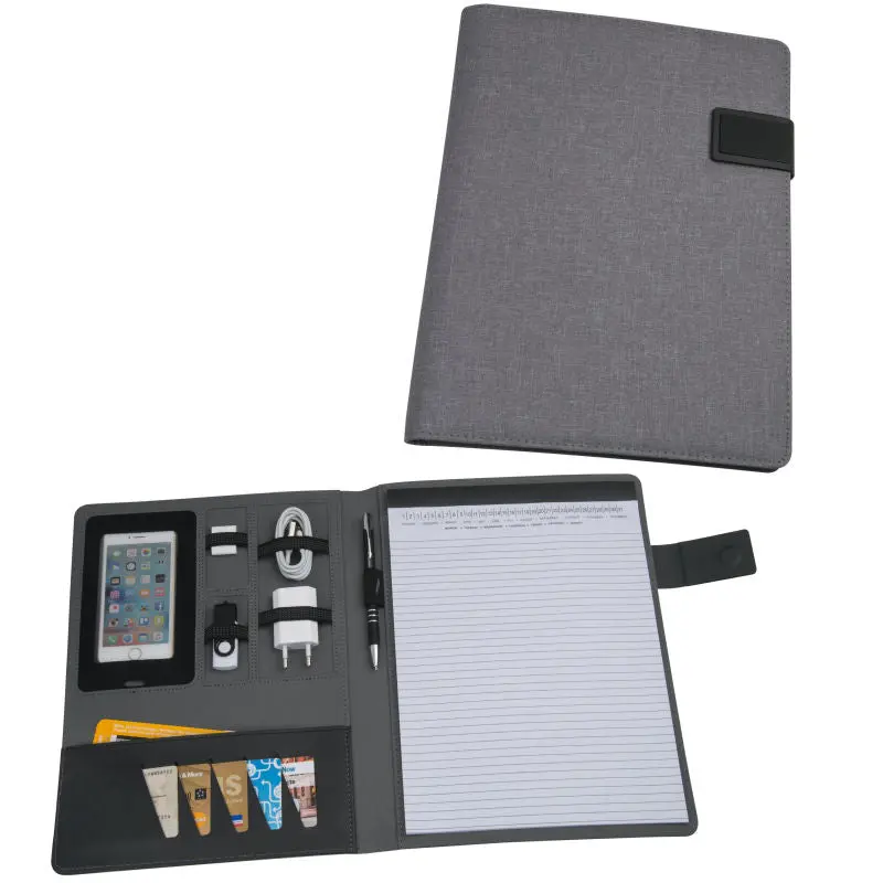 Salermo A4 Dokumentenmappe - Elegantes Silbergrau