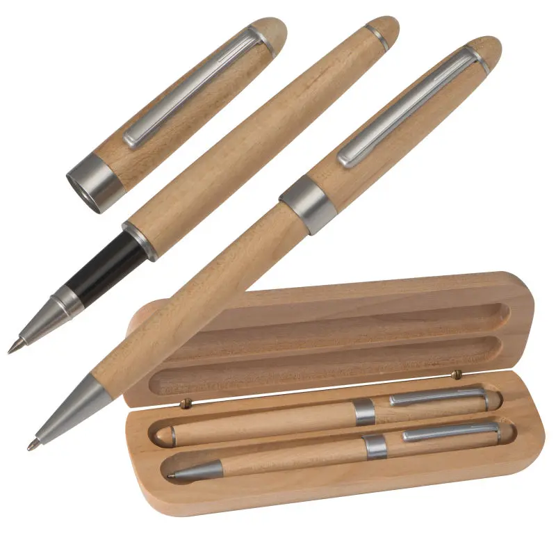 Rambin Holzschreibset - Naturbraunes Eleganz-Kit