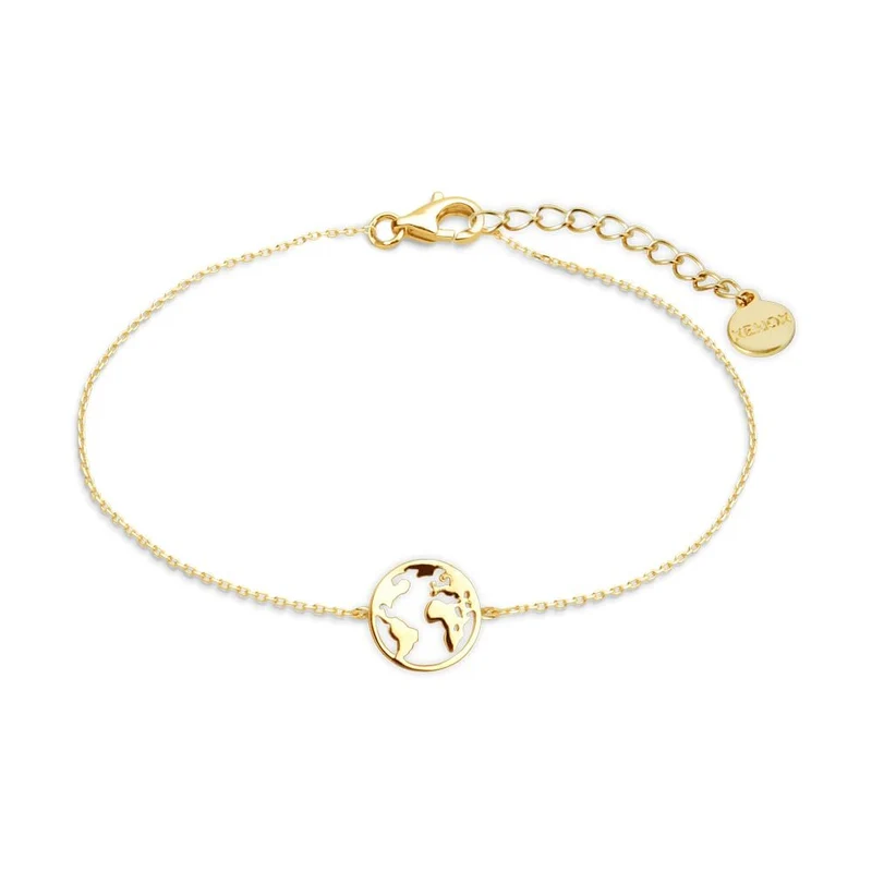 Xenox Damen-Armband Wanderlust mit Weltkugel Anhänger XS316