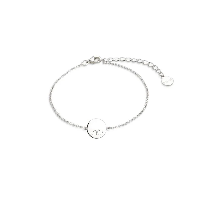 Xenox Damen Armband Love Story mit Coin-Anhänger Cut-Out Herzen XS3572