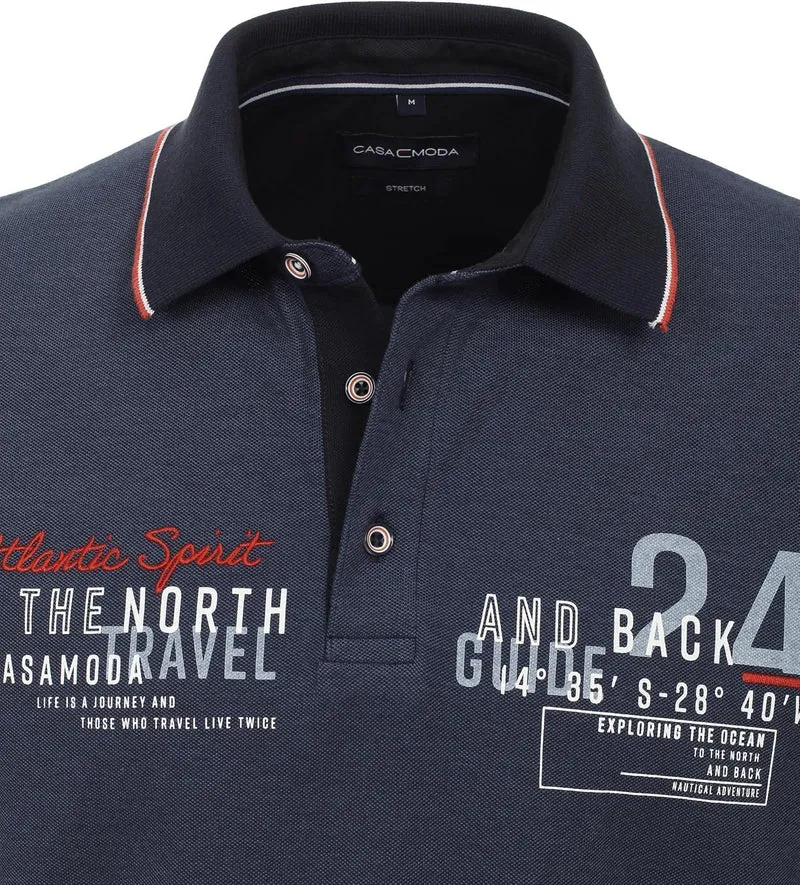 Casa Moda Poloshirt Blau