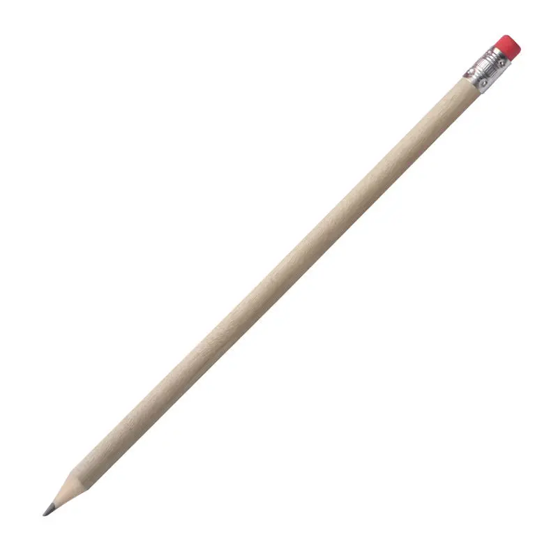Hickory Brauner Bleistift mit Radiergummi für Vielseitiges Schreiben
