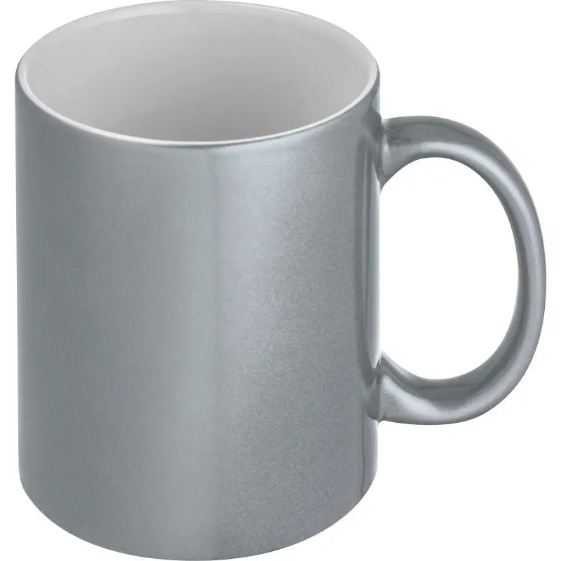 Silberne Sublimationstasse 'Alhambra' – Ideal für personalisierte Designs