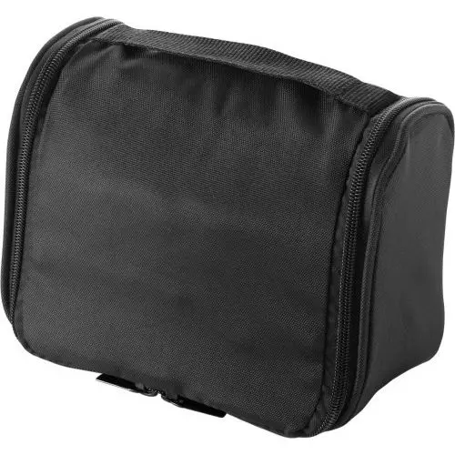 Noëlle Polyester Kulturtasche in Schwarz - Elegant & Funktional, 100 Zeichen