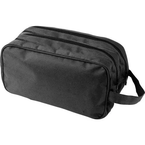 Calista Polyester Kulturtasche in Schwarz - Elegant & Praktisch, 100 Zeichen