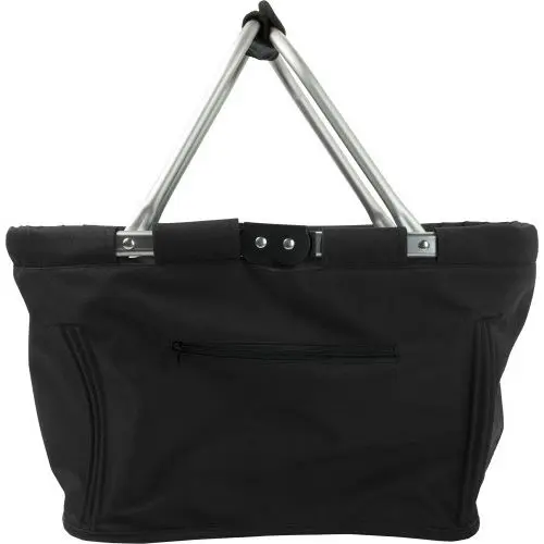 Nadine Einkaufskorb aus Polyester, Elegant Schwarz