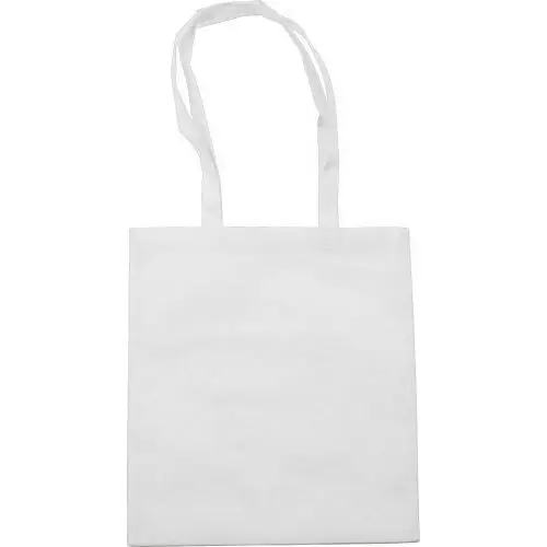 Schicke weiße Talisa Non-Woven Einkaufstasche - langlebig & wiederverwendbar